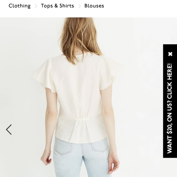 Madewell Linen Top - Picture 3 of 7